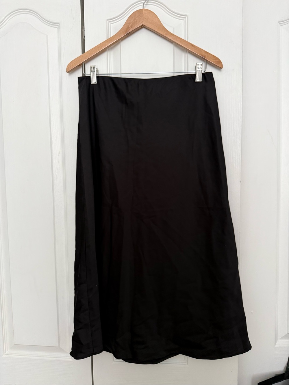 Black A-Line Maxi Skirt